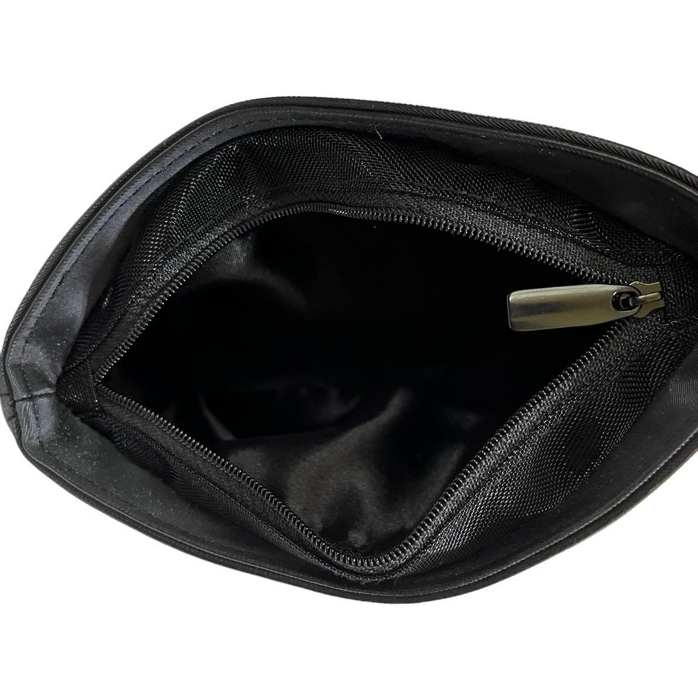 Yves Saint Laurent YSL Opium Black Zip Pouch Cosmetic Bag Clutch Purse - Picture 3 of 9